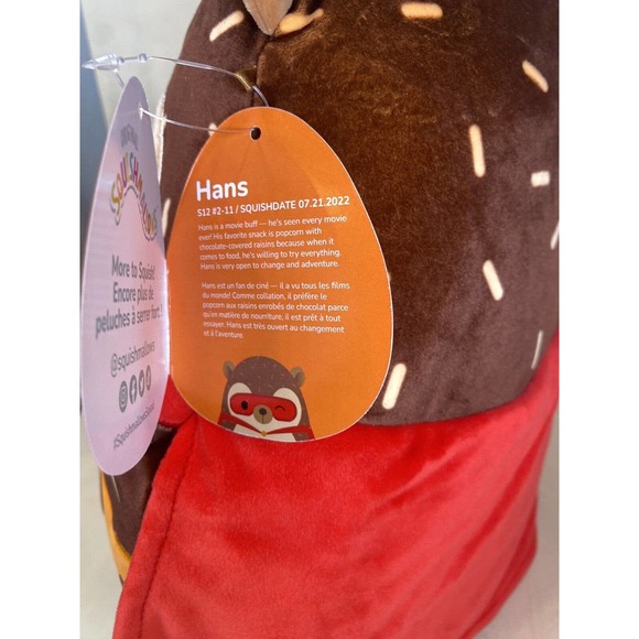 Squishmallows 12 inch Hans Hedgehog Red Cape/Mask NEW HALLOWEEN‎ 2023 Kellytoy - Picture 3 of 7
